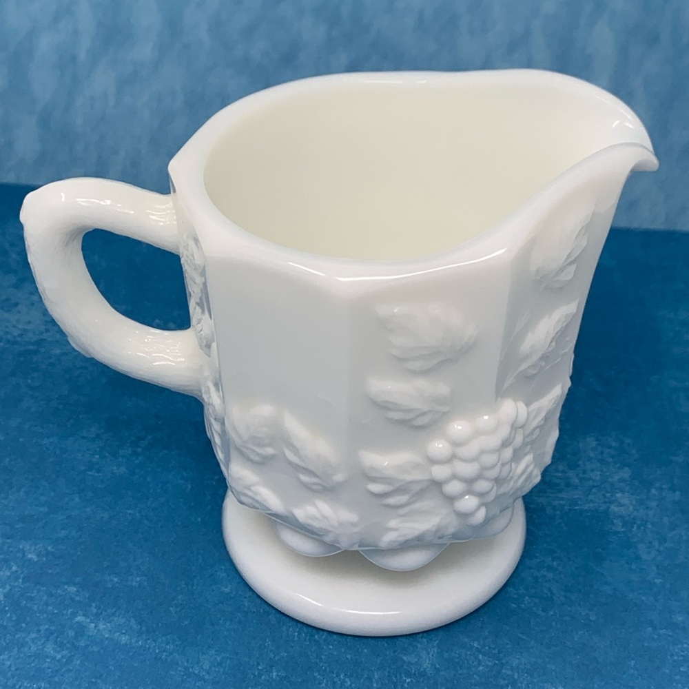 4” milk glass creamer